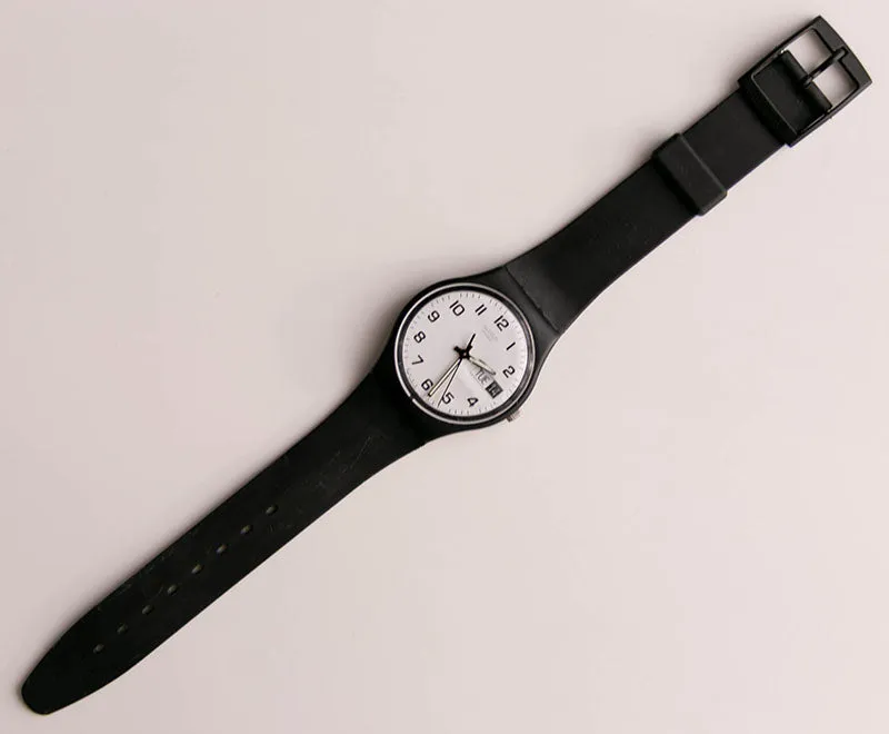 1999 Swatch ONCE AGAIN GB743 Watch | Minimalist Day Date Swatch