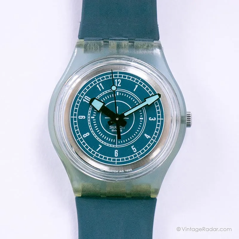 1999 Swatch SKN104 BLUE JACKET Watch | Vintage Blue Swatch Watch