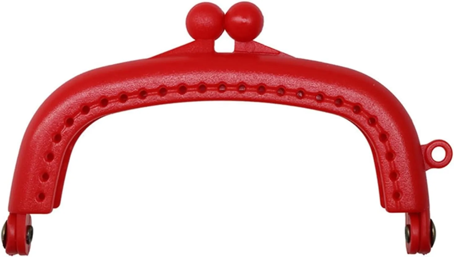1PCS 8.5cm Arc Plastic Purse Frame Handle for Clutch Bag Handbag Accessories Making Kiss Clasp Lock(Green)