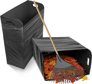 2 PCS Lawn Trash Bag Holder, Leaf Collector Holder Holds 30-42 Gallon Bags, Reuseable Garbage Frame for Camping, Yard Weeding, Lawn Party