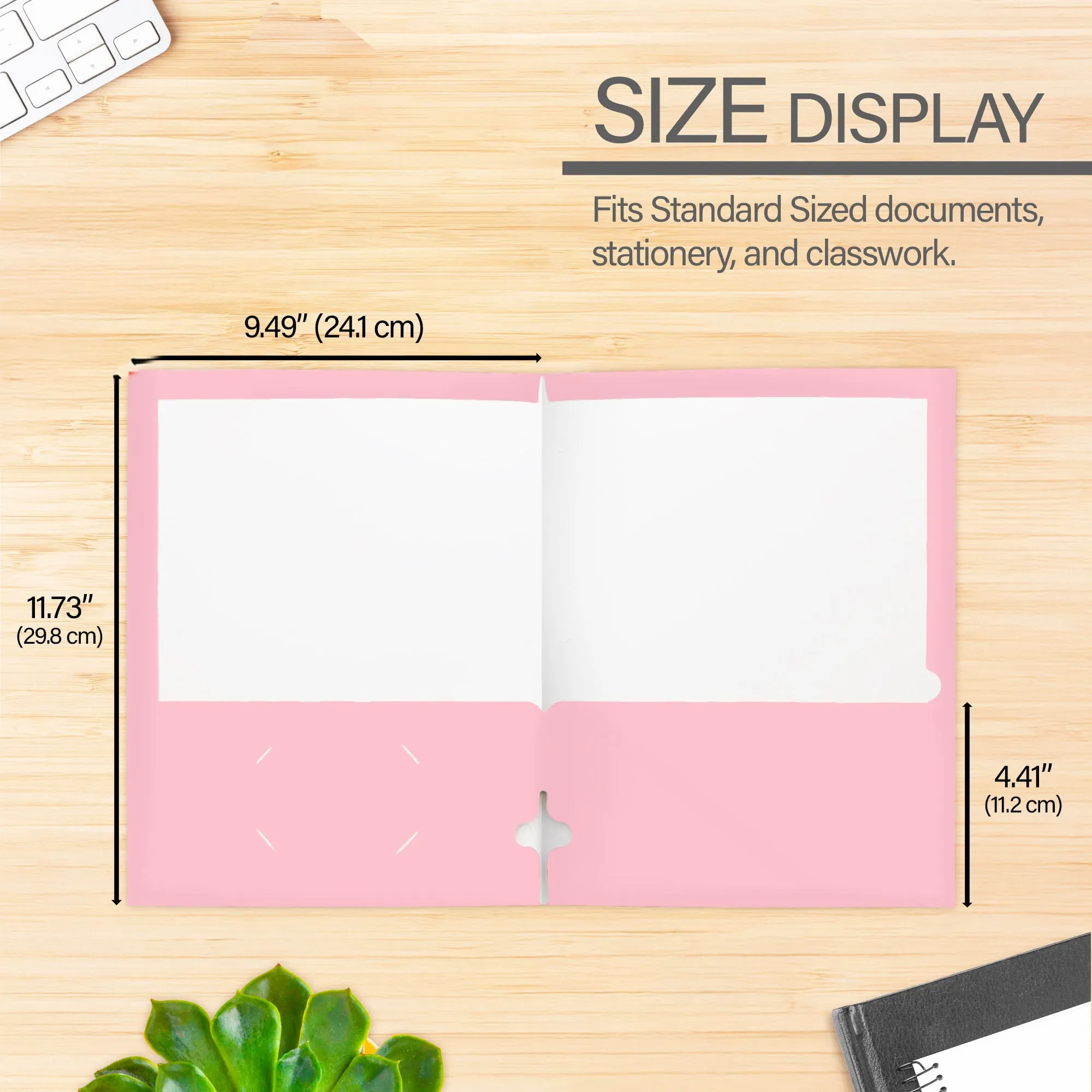 2-Pockets Portfolios – Laminated Pastel Glossy Color