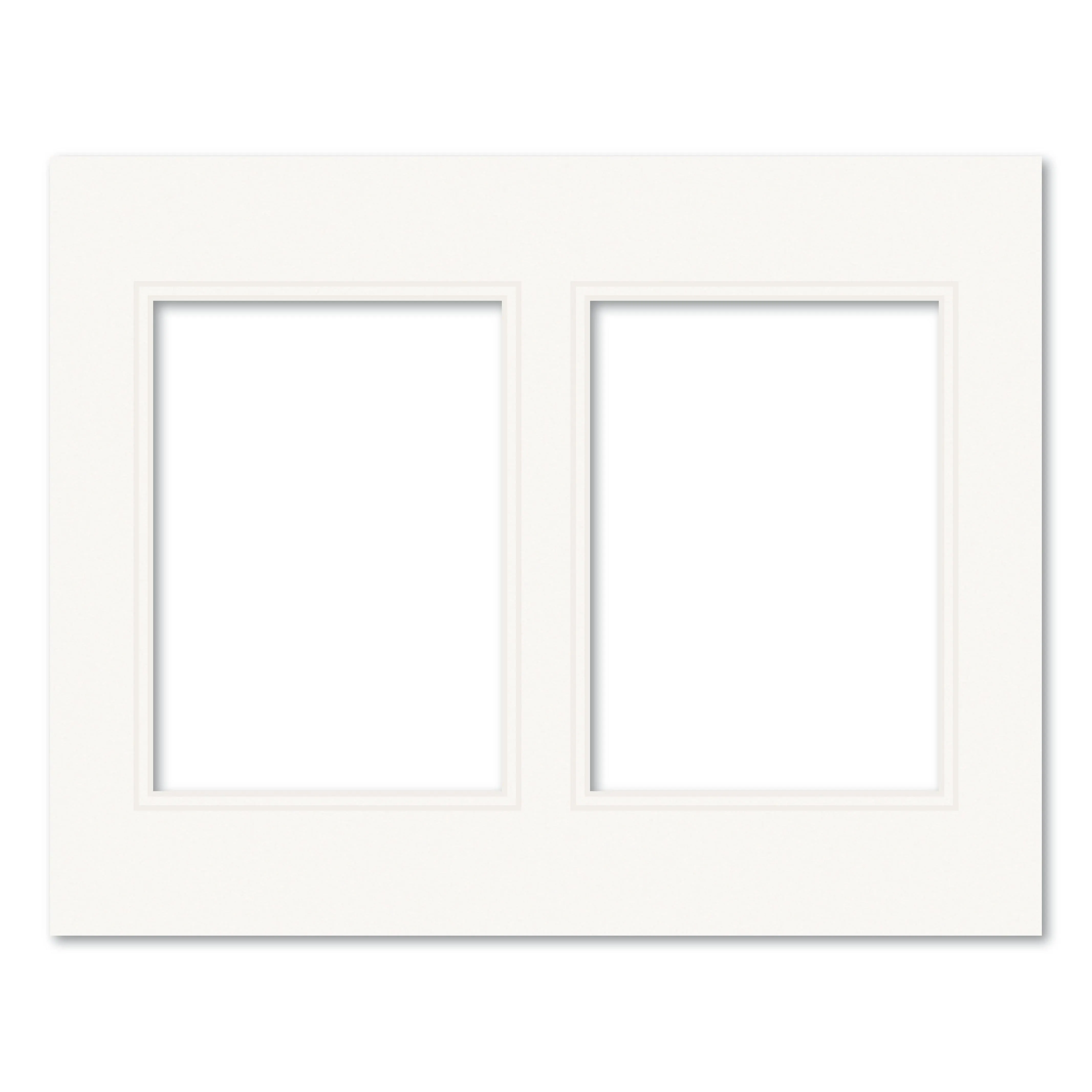 2 Window (5x7in) Collage Photo Mat Board