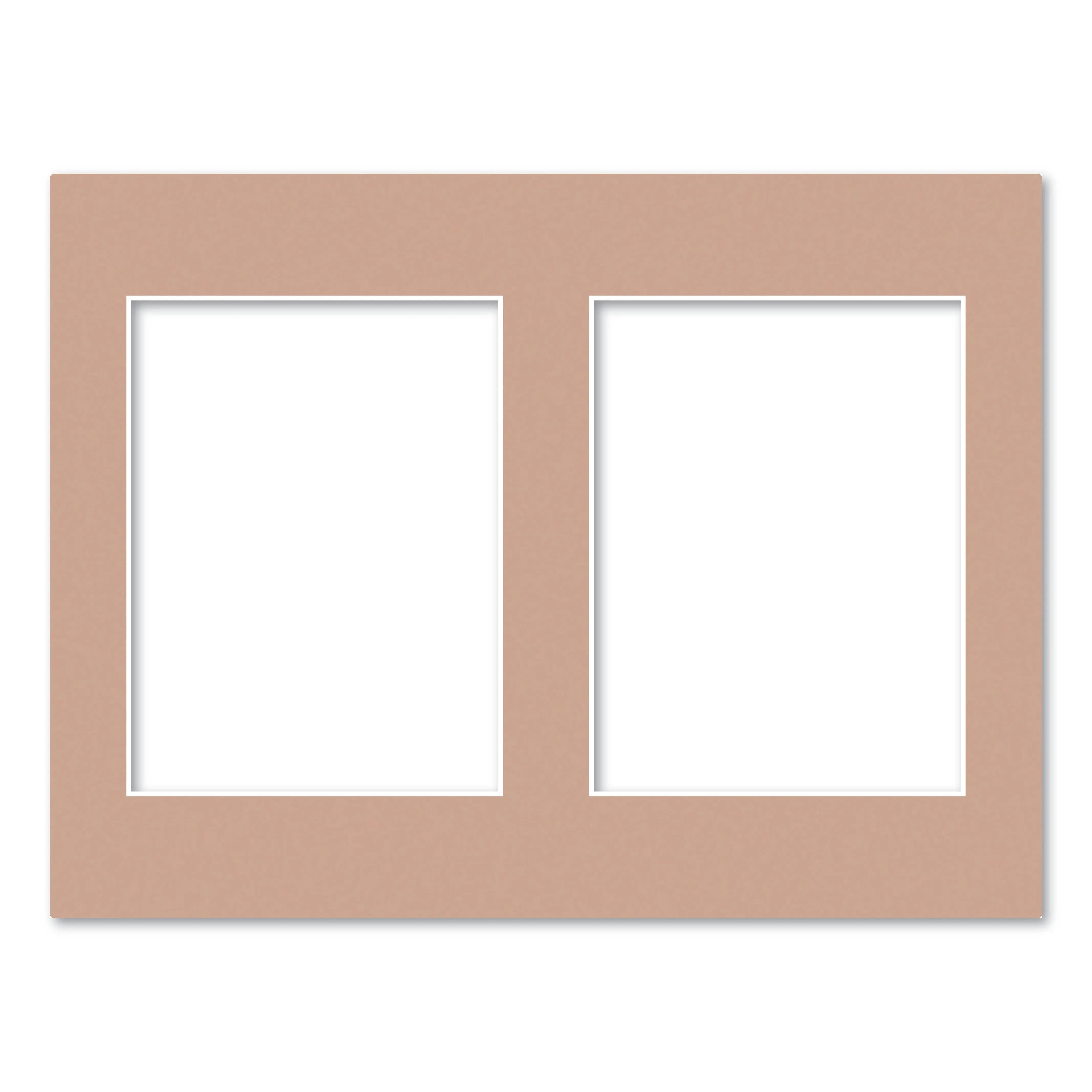 2 Window (6x8in) Collage Photo Mat Board