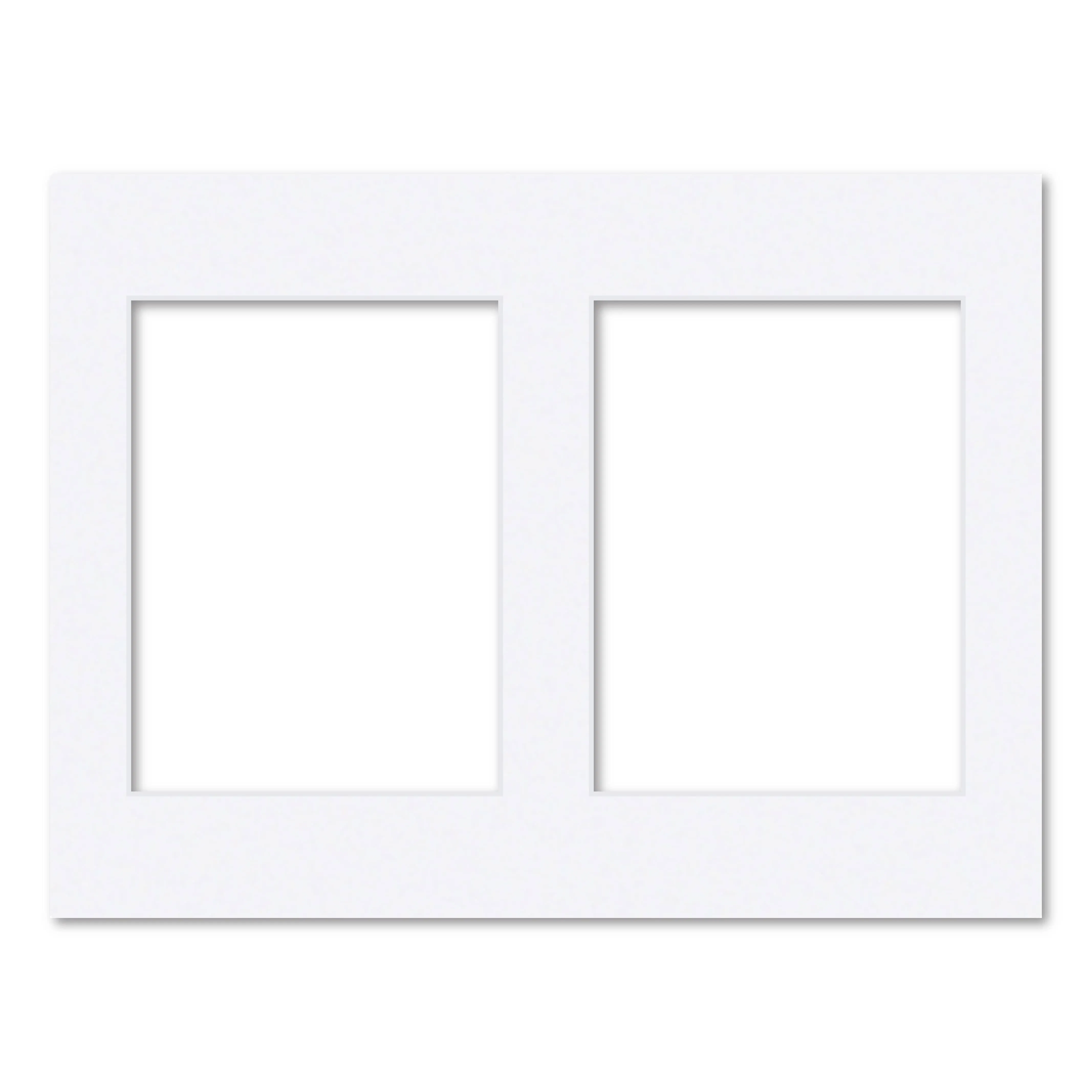 2 Window (6x8in) Collage Photo Mat Board