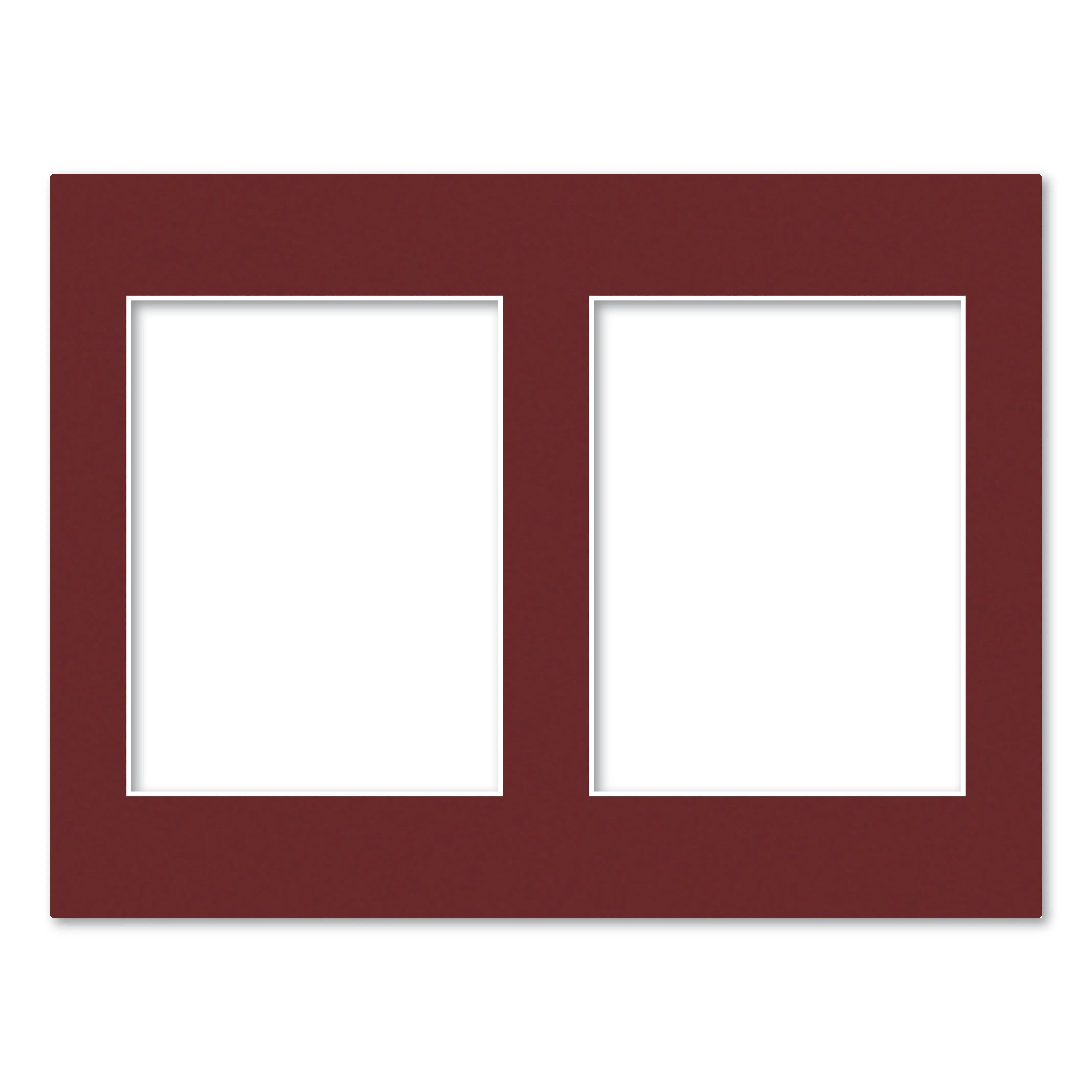 2 Window (6x8in) Collage Photo Mat Board