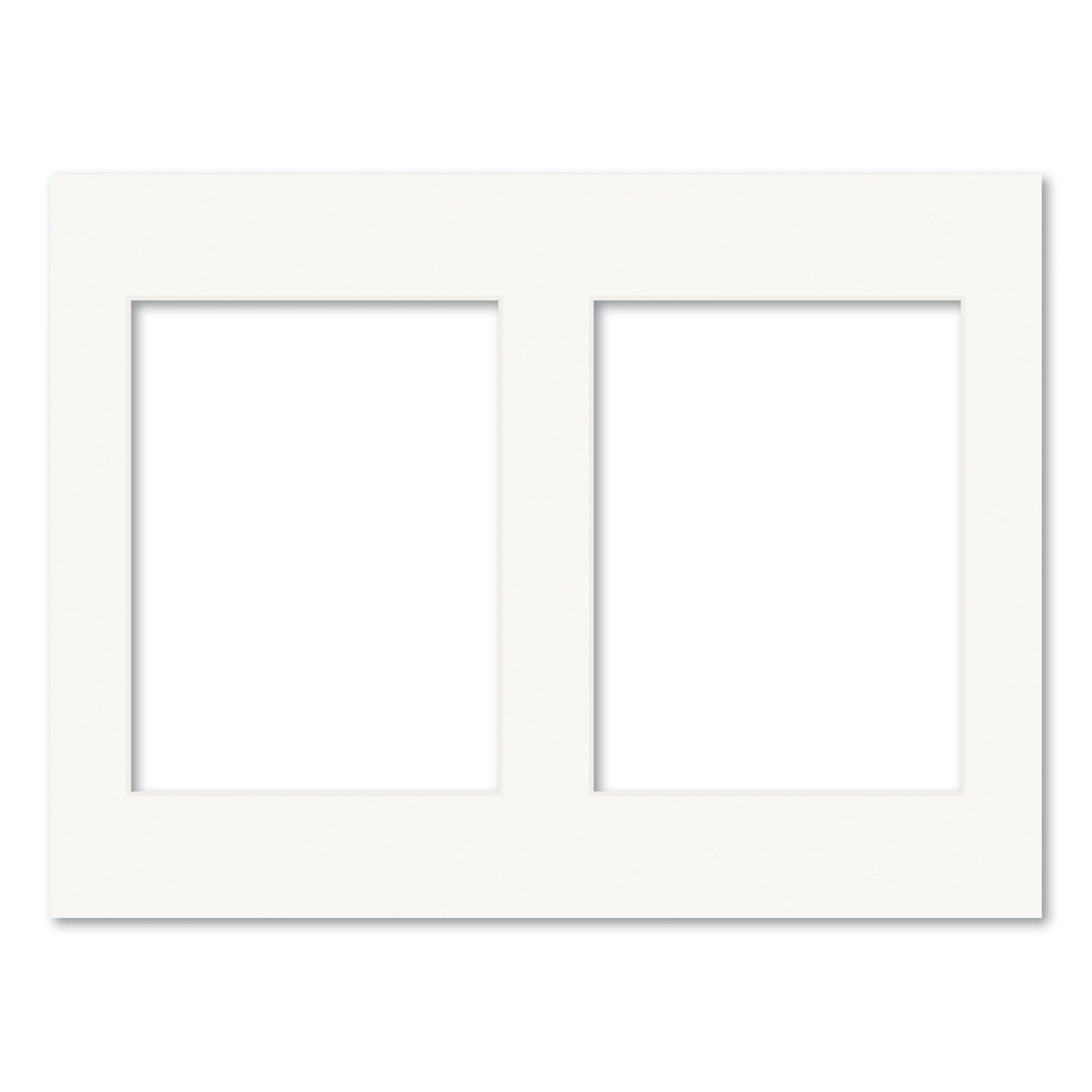 2 Window (6x8in) Collage Photo Mat Board