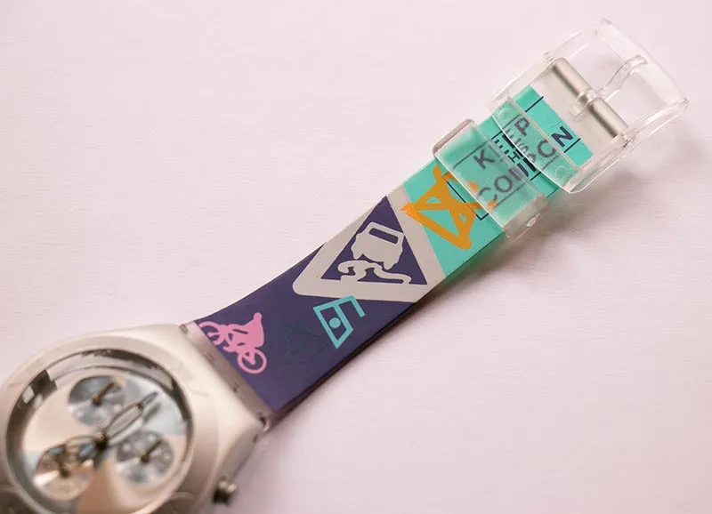2000 ARCTIC DREAM YMS1004 Swatch Irony | Swiss Chronograph Watch