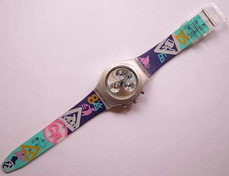 2000 ARCTIC DREAM YMS1004 Swatch Irony | Swiss Chronograph Watch