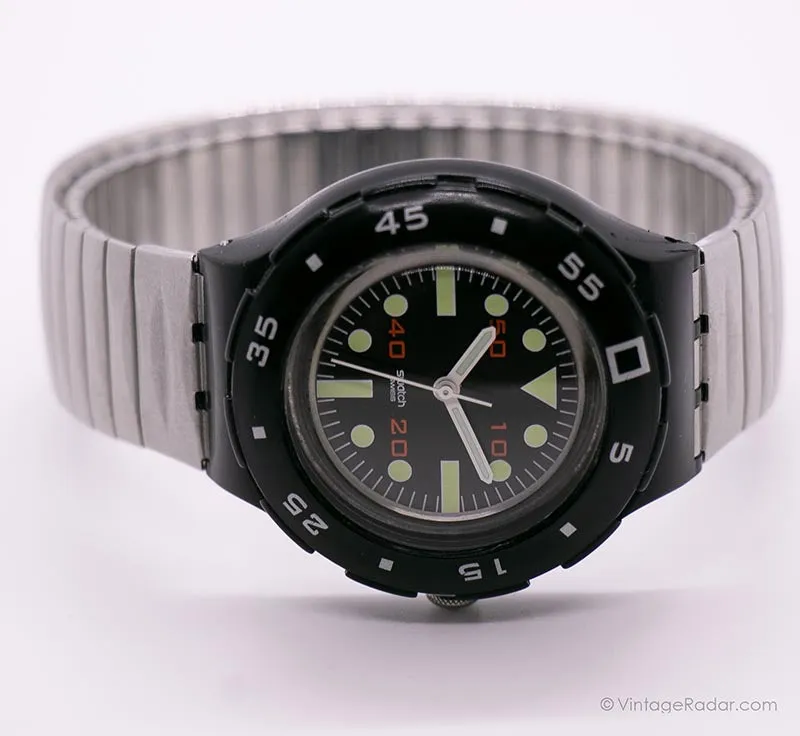 2000 Swatch SHB107 TUNE Watch | Vintage Black Swatch Access