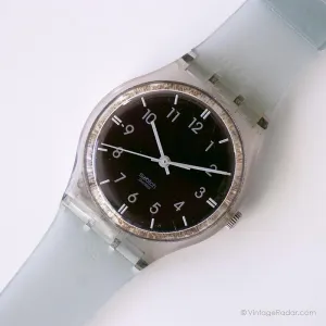 2001 Swatch GV113 PROFUNDO Watch | Vintage Black Swatch Gent