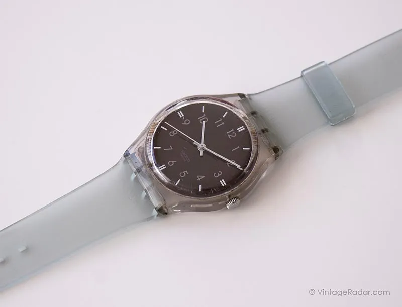2001 Swatch GV113 PROFUNDO Watch | Vintage Black Swatch Gent