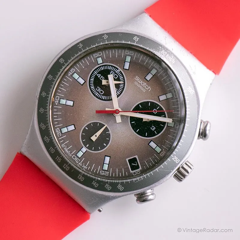 2001 Swatch YCS4020 RACEWAY Watch | Vintage Irony Chrono Watch
