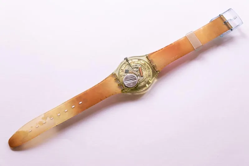 2002 ESSENCE PRINTANIERE GG201 Swatch Watch | Floral Design Watch