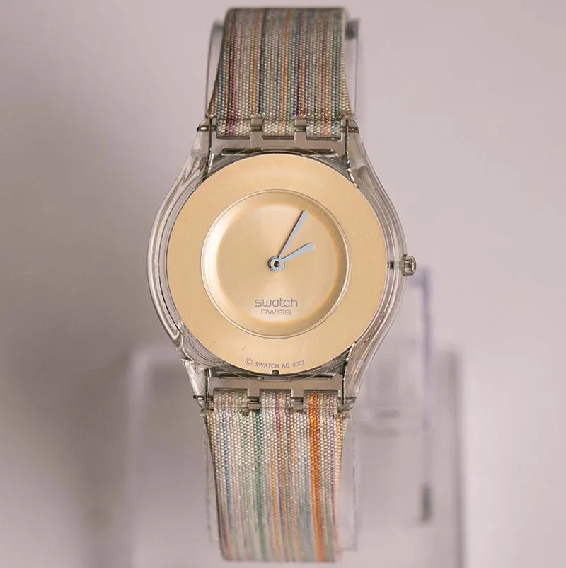 2003 Swatch Skin Acquarella SFK192 Watch | Rainbow Swiss Swatch Watch