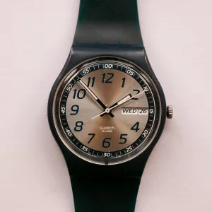 2004 TIME IN BLUE GN716 Elegant Gents & Ladies Swiss Swatch Date Watch
