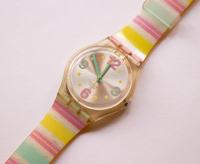 2005 PASTEL CANDY GE173 Swatch Watch | Hippie Festival Swiss Swatch