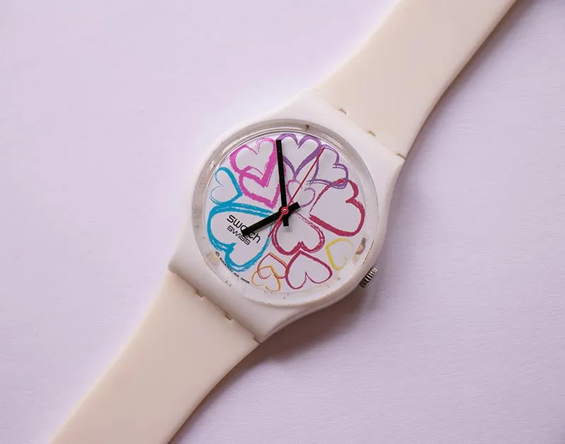 2009 BOUQUET D'AMOUR GW148 Swatch Watch | Love Hearts Swatch Watch