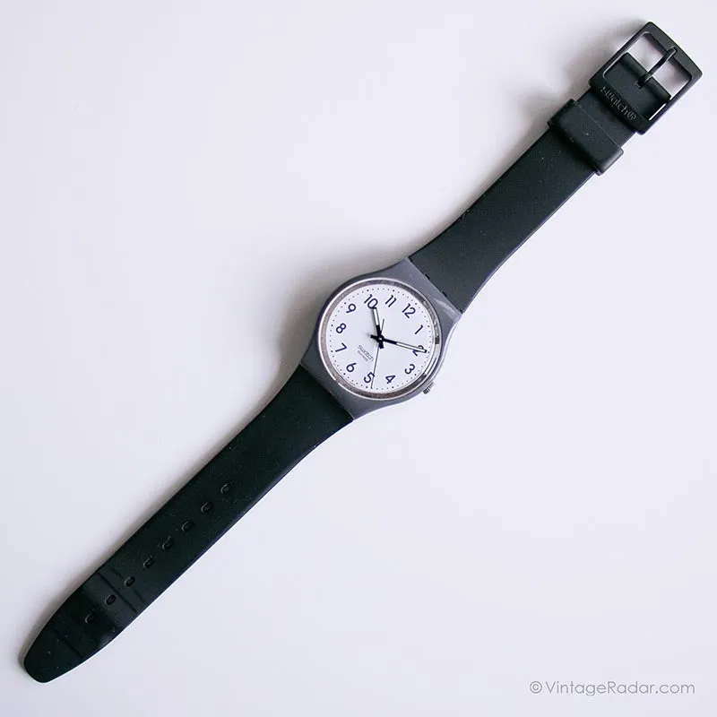 2009 Swatch GM169 FOG CLOUD Watch | Gray Vintage Swatch Gent Watch