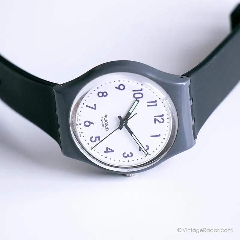 2009 Swatch GM169 FOG CLOUD Watch | Gray Vintage Swatch Gent Watch