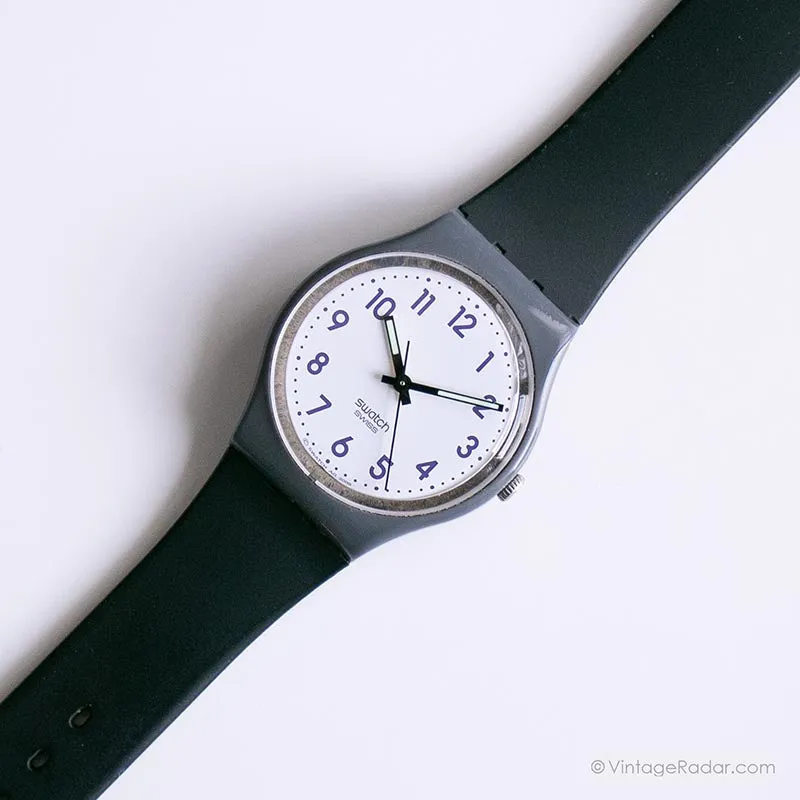2009 Swatch GM169 FOG CLOUD Watch | Gray Vintage Swatch Gent Watch