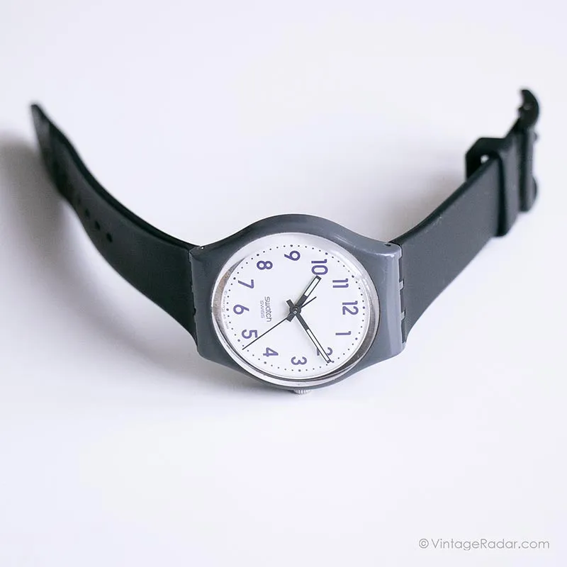 2009 Swatch GM169 FOG CLOUD Watch | Gray Vintage Swatch Gent Watch