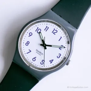 2009 Swatch GM169 FOG CLOUD Watch | Gray Vintage Swatch Gent Watch