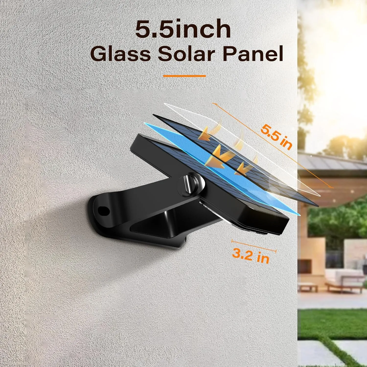 200LM Solar Lights Outdoor Waterproof 2200mAh Solar Fence Lights with 6 Modes & 360° Adjustable Solar Powered Lighting, Warm White/Cool White/RGB for Wall, Patio, Steps, Garden, Pool - 4 Pack