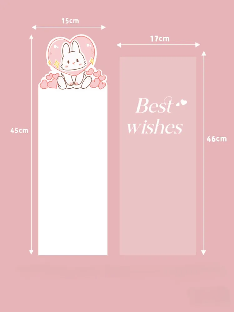20pcs Valentine's Day Single Flower Sleeves Bags