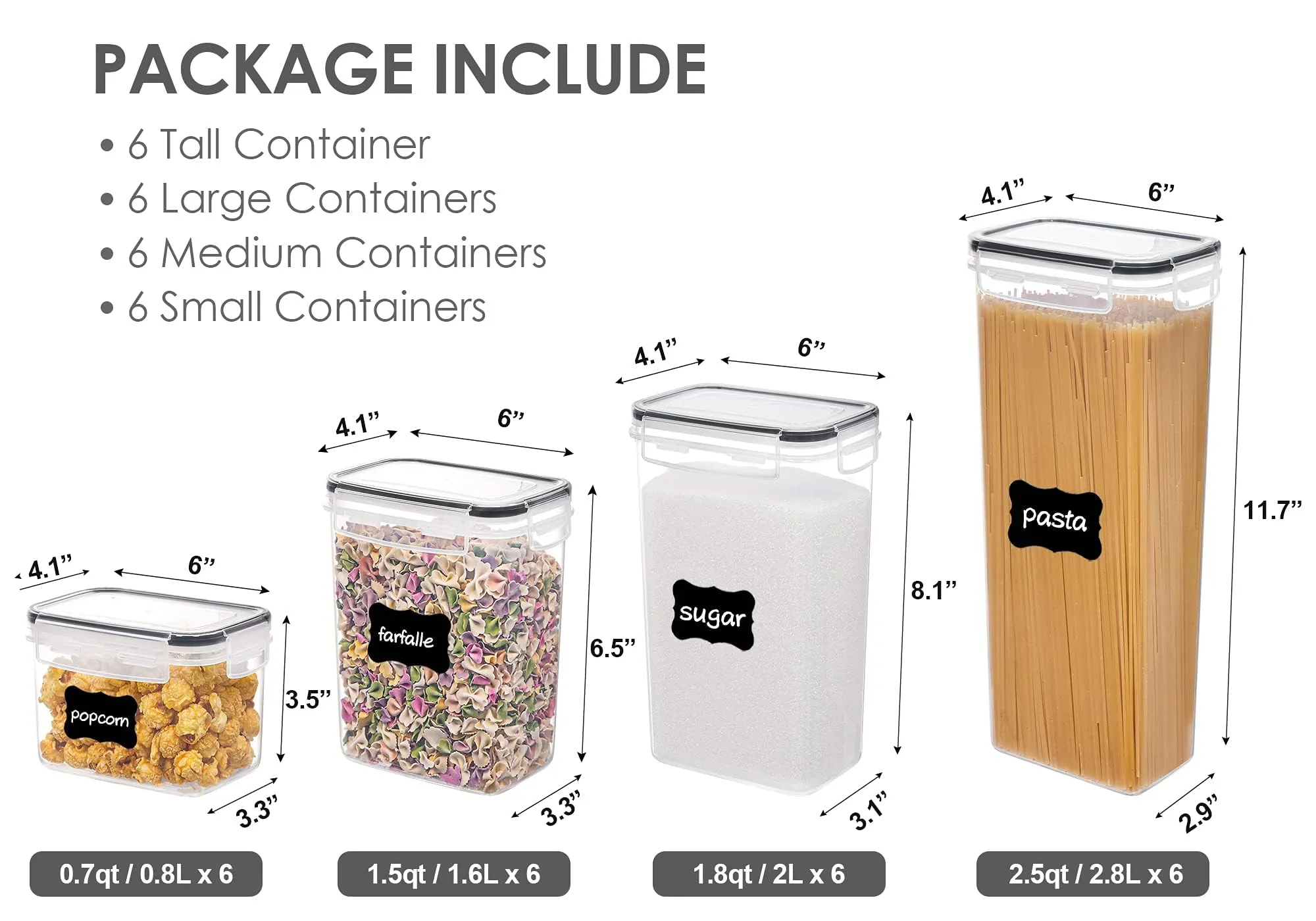 24 Food containers