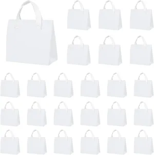 25 Pcs Insulated Take Away Bags Bulk 6 x 9.5 x 10 Inch Thermal Take Out Bag Thermal Insulation Food Bag Insulation Cooler Bags Disposable for Hot and Cold Frozen Food, Food Delivery(White)