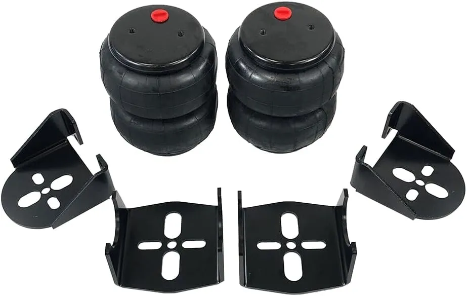 2pcs 2600 LBS Air Bags   Weld On Rear Suspension Mount Bracket Kit for 2.75" Axle