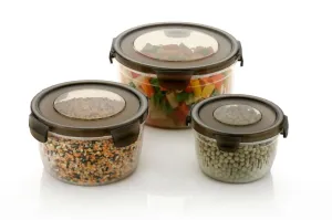 3-Piece Airtight Food Storage Set (2400ml-1400ml-700ml)