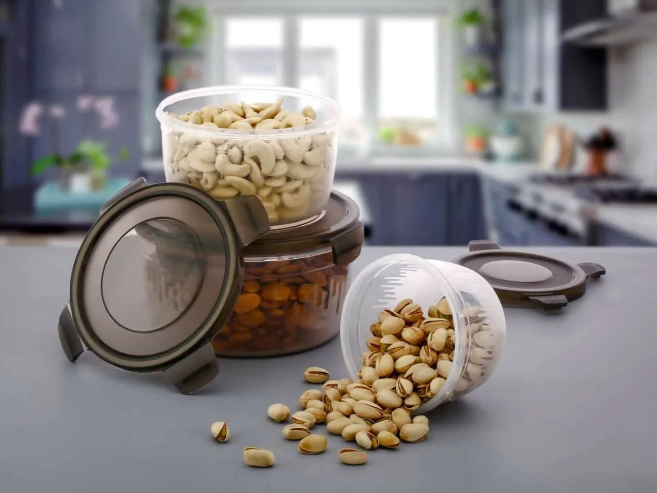 3-Piece Airtight Food Storage Set (2400ml-1400ml-700ml)