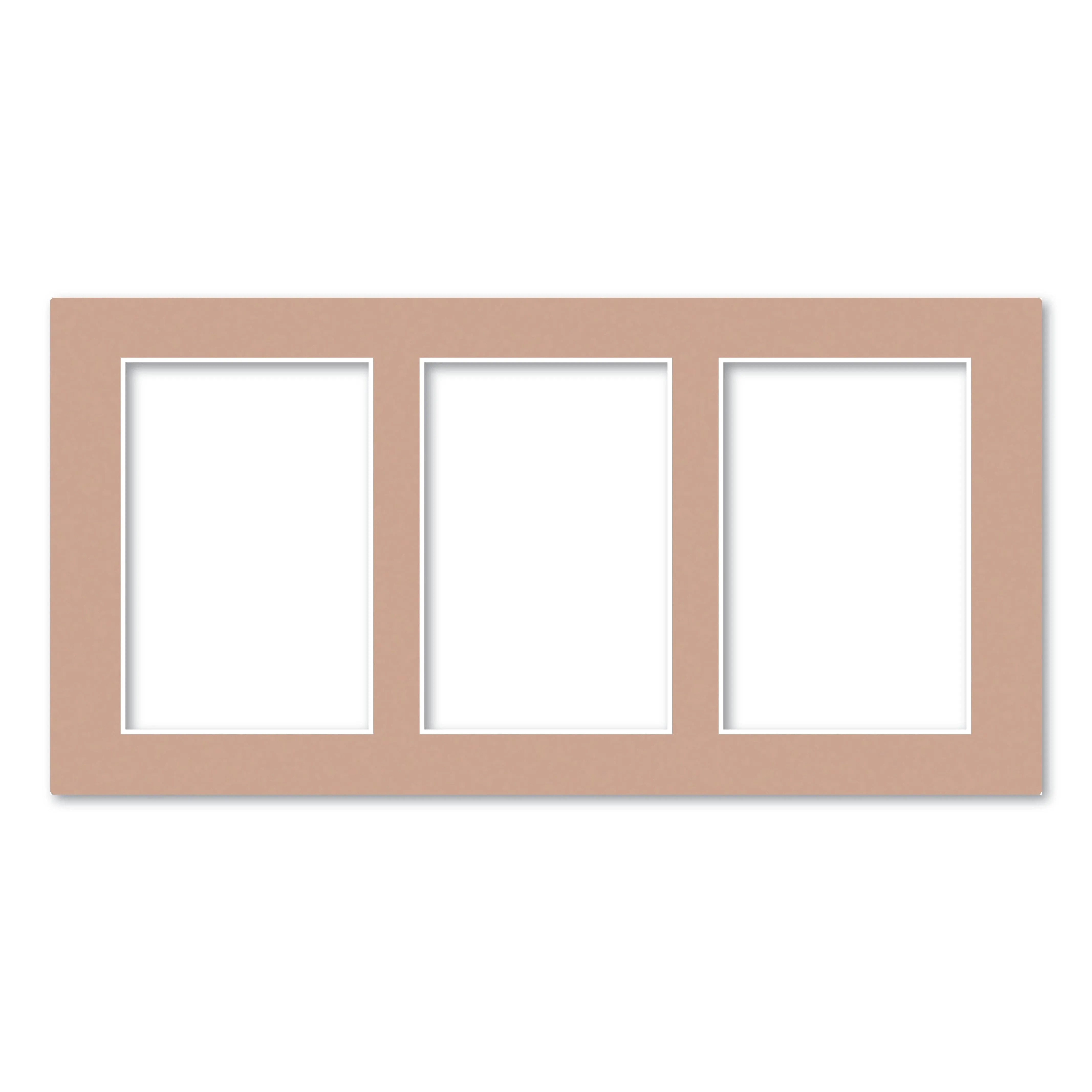 3 Window (4x6in) Collage Photo Mat Board