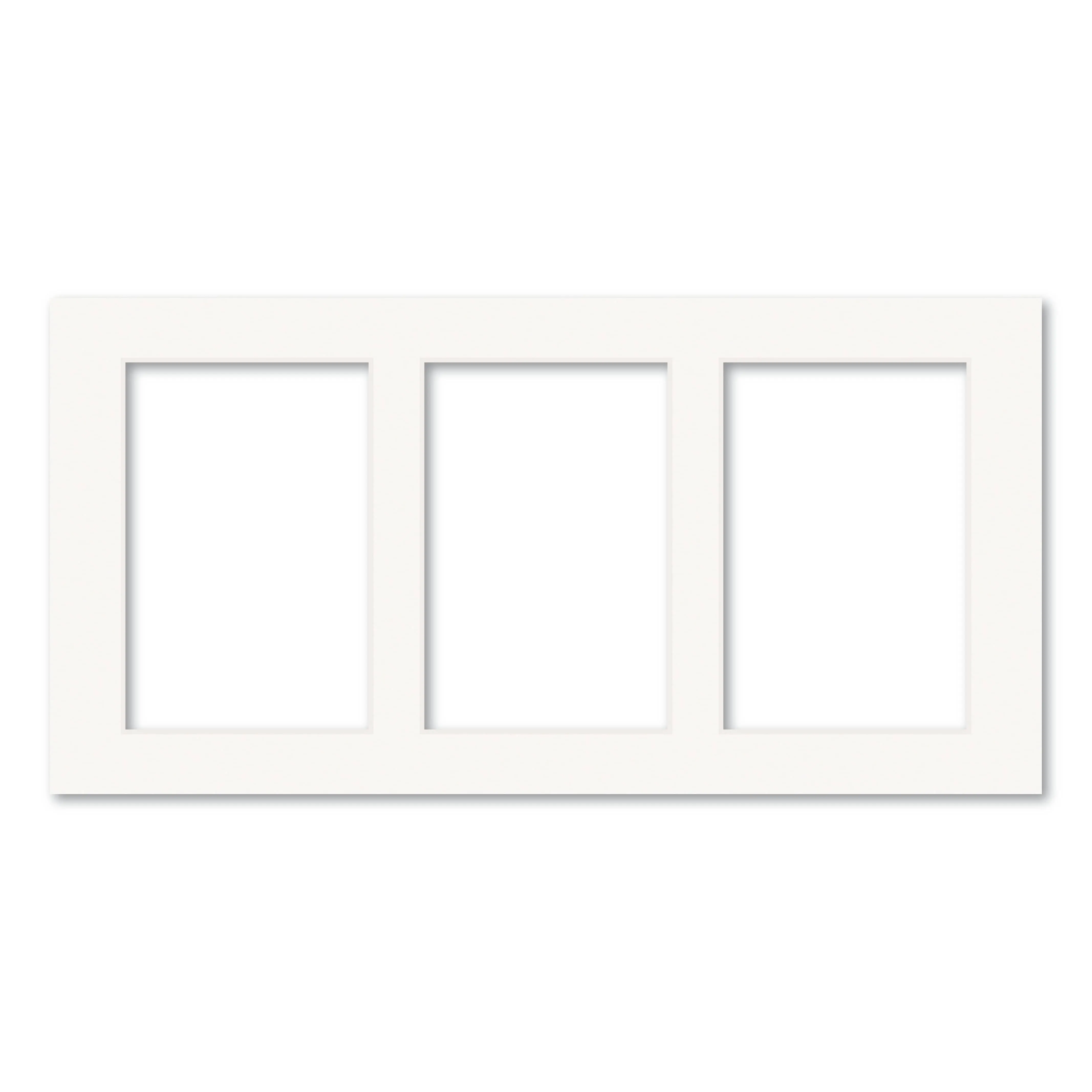 3 Window (4x6in) Collage Photo Mat Board