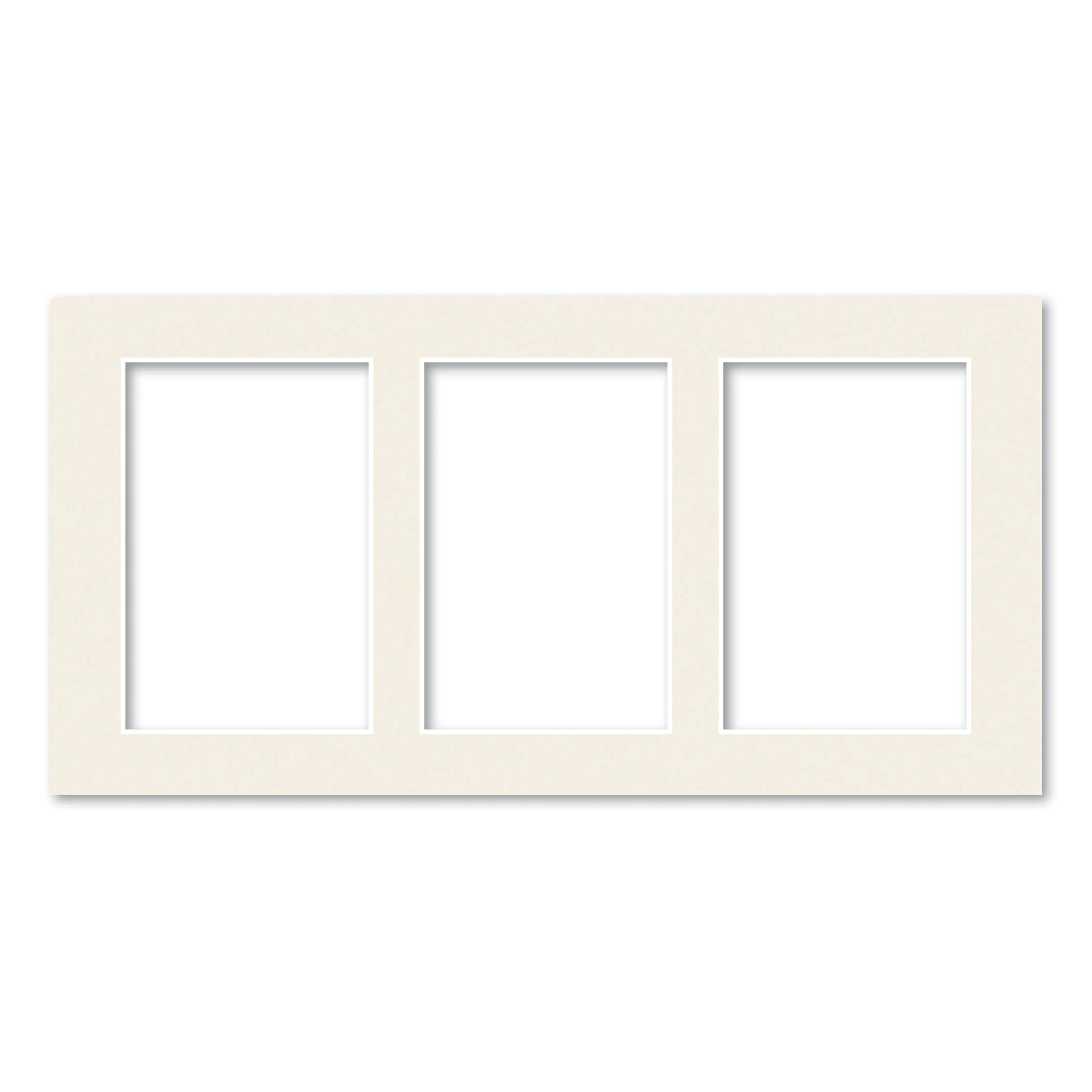3 Window (4x6in) Collage Photo Mat Board
