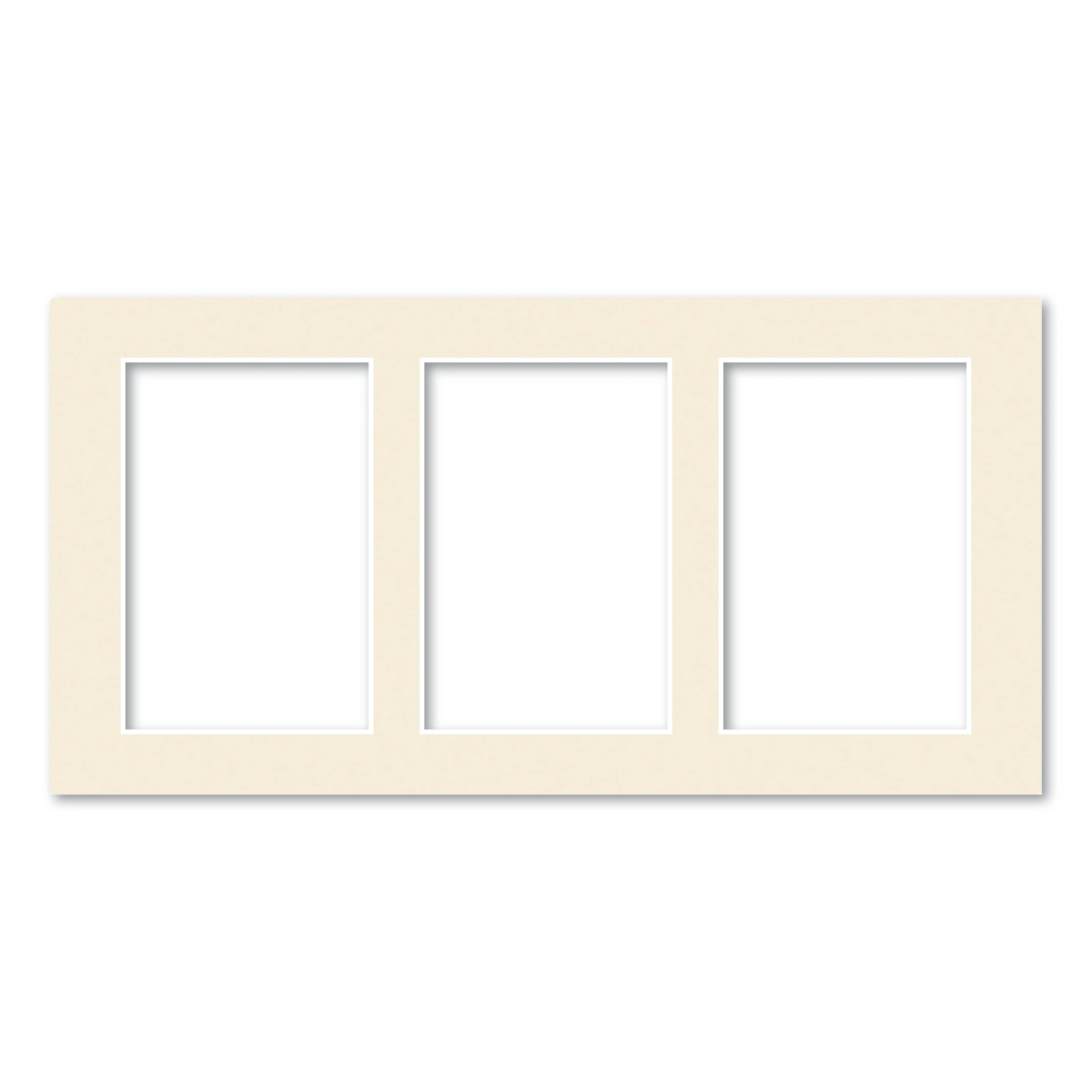 3 Window (4x6in) Collage Photo Mat Board
