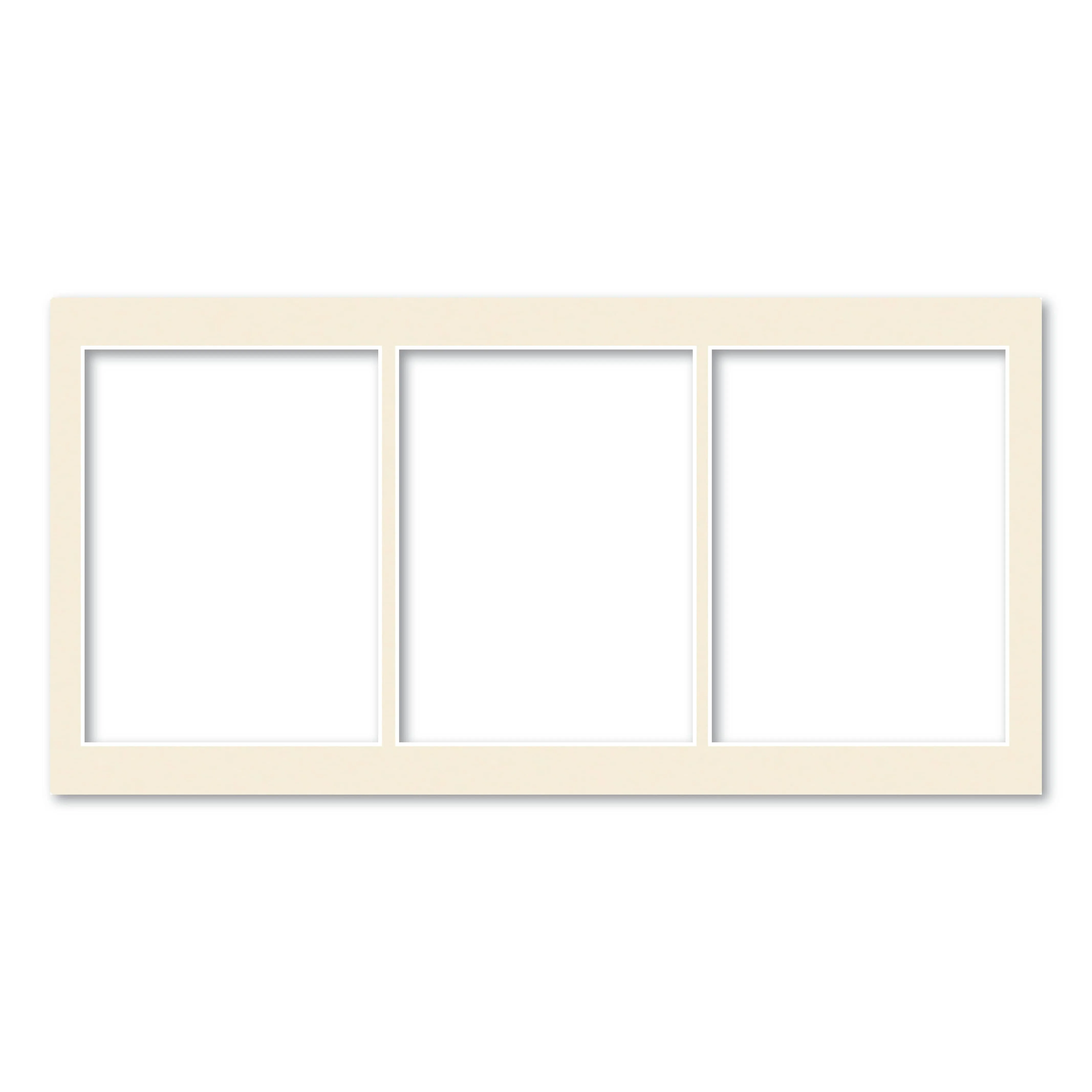 3 Window (6x8in) Collage Photo Mat Board