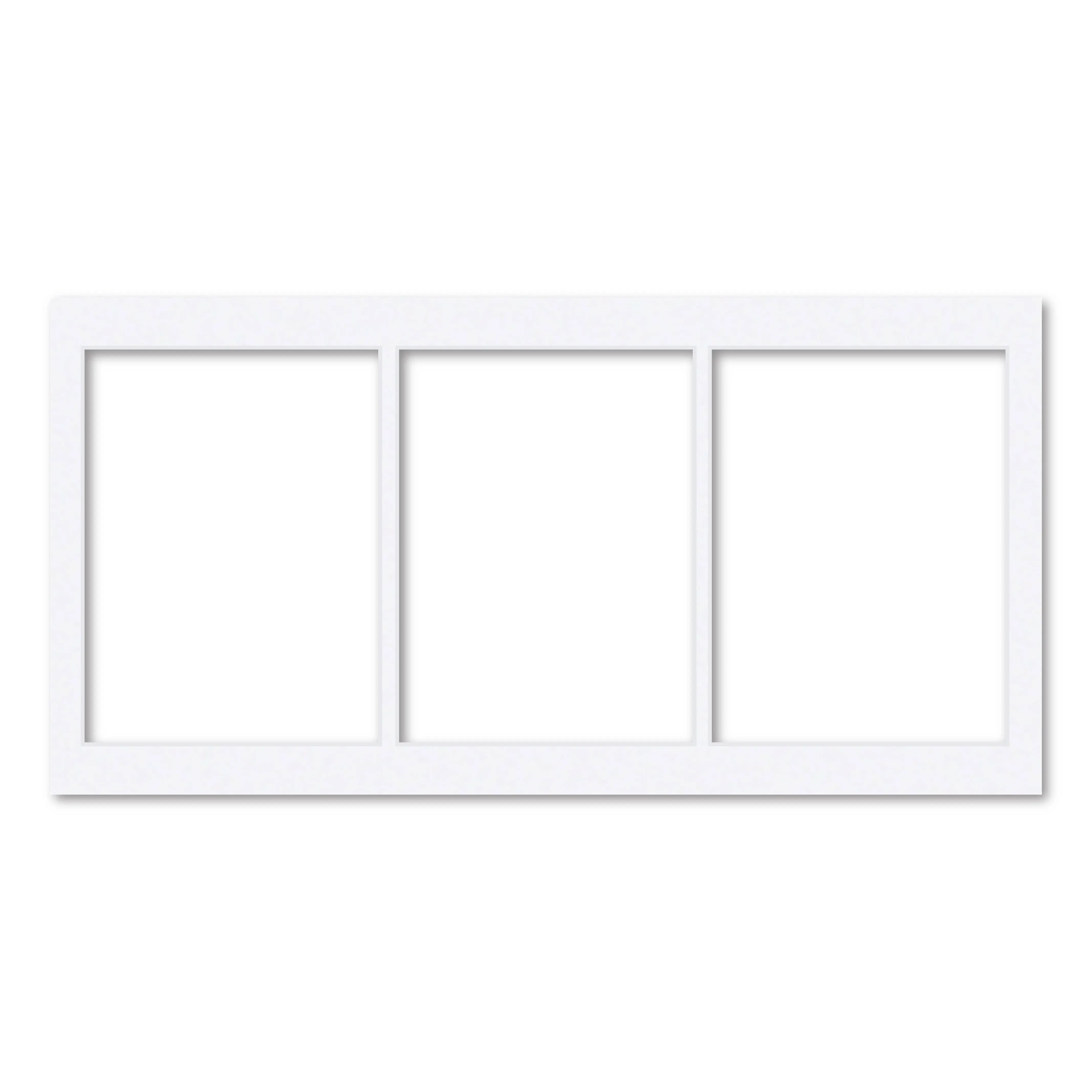 3 Window (6x8in) Collage Photo Mat Board