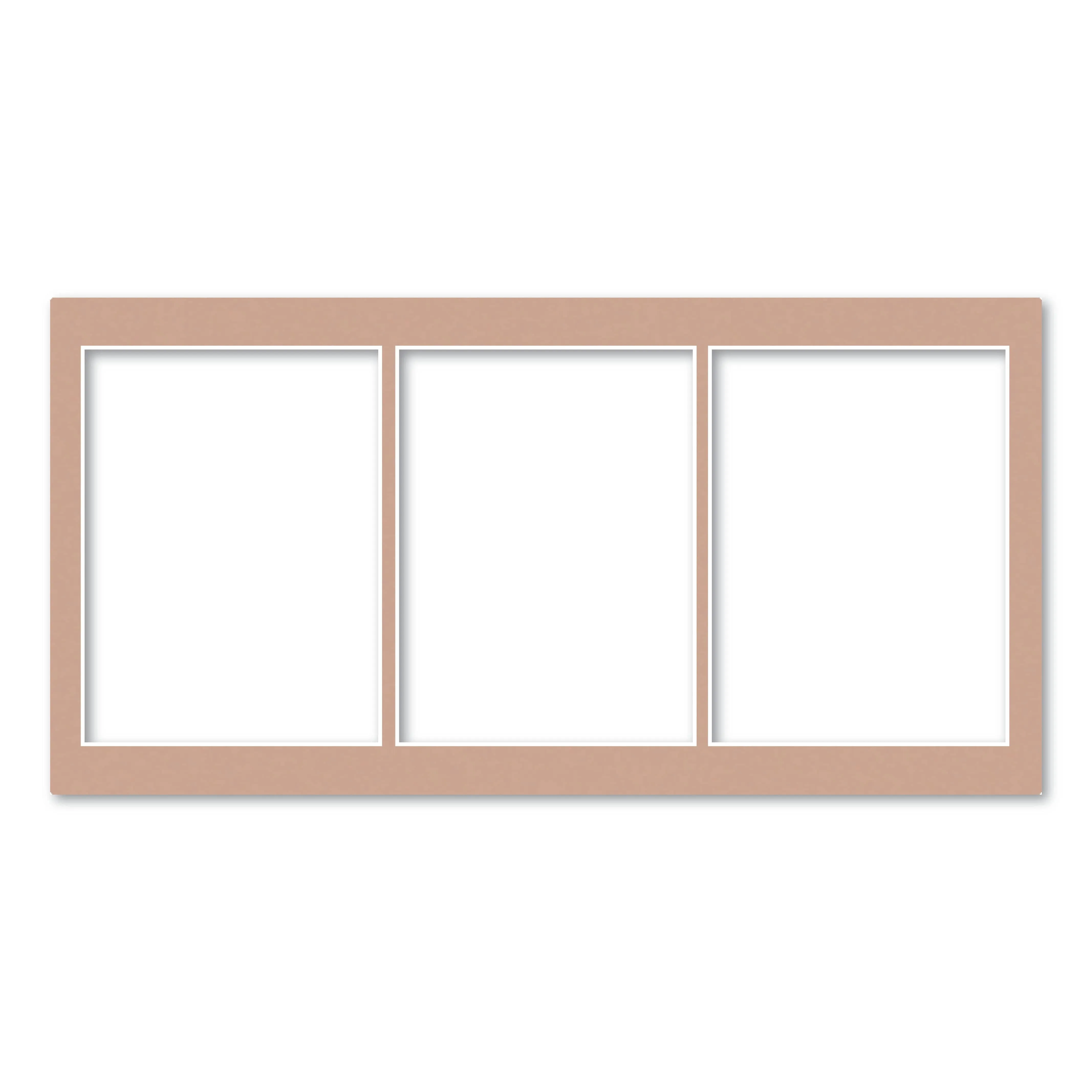 3 Window (6x8in) Collage Photo Mat Board