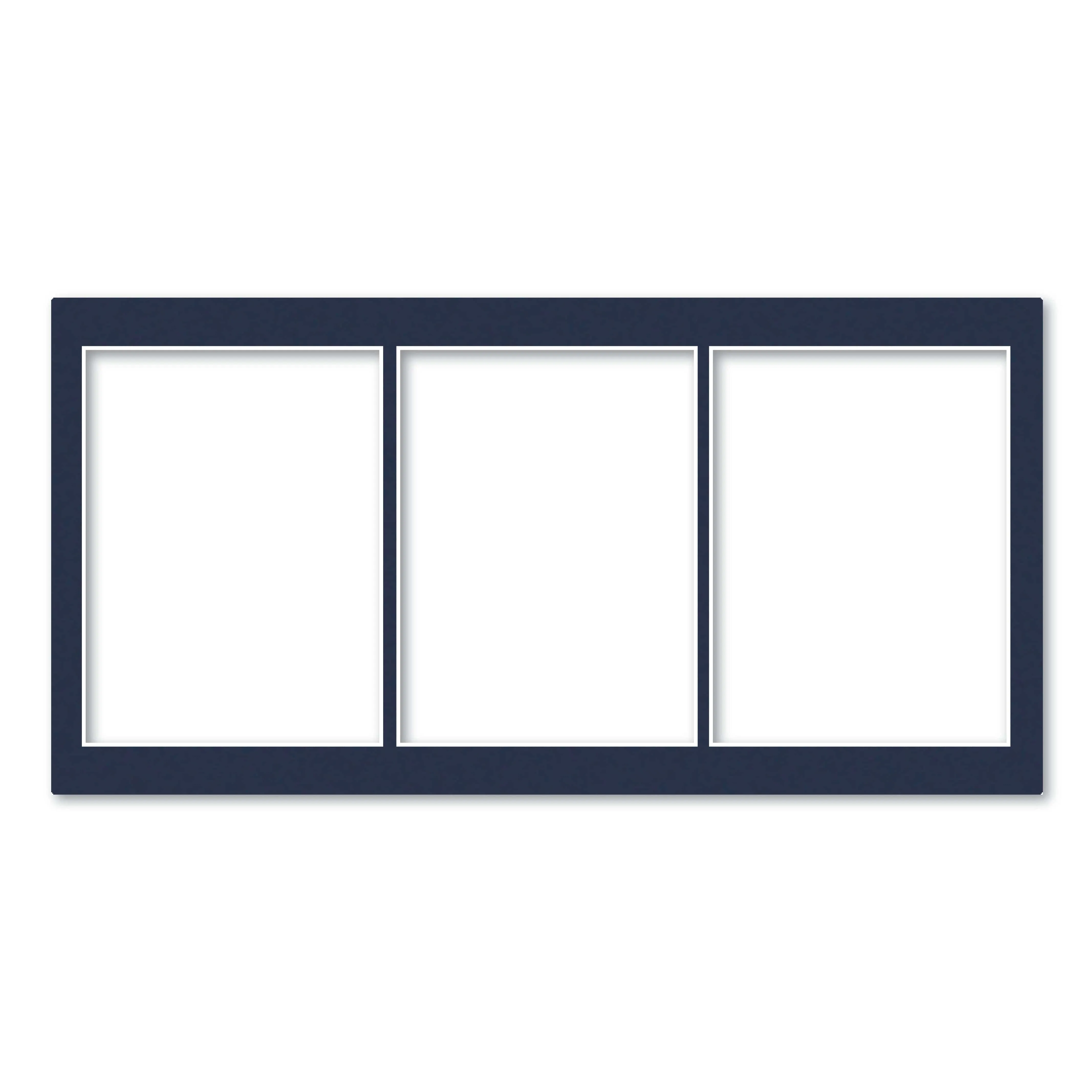 3 Window (6x8in) Collage Photo Mat Board