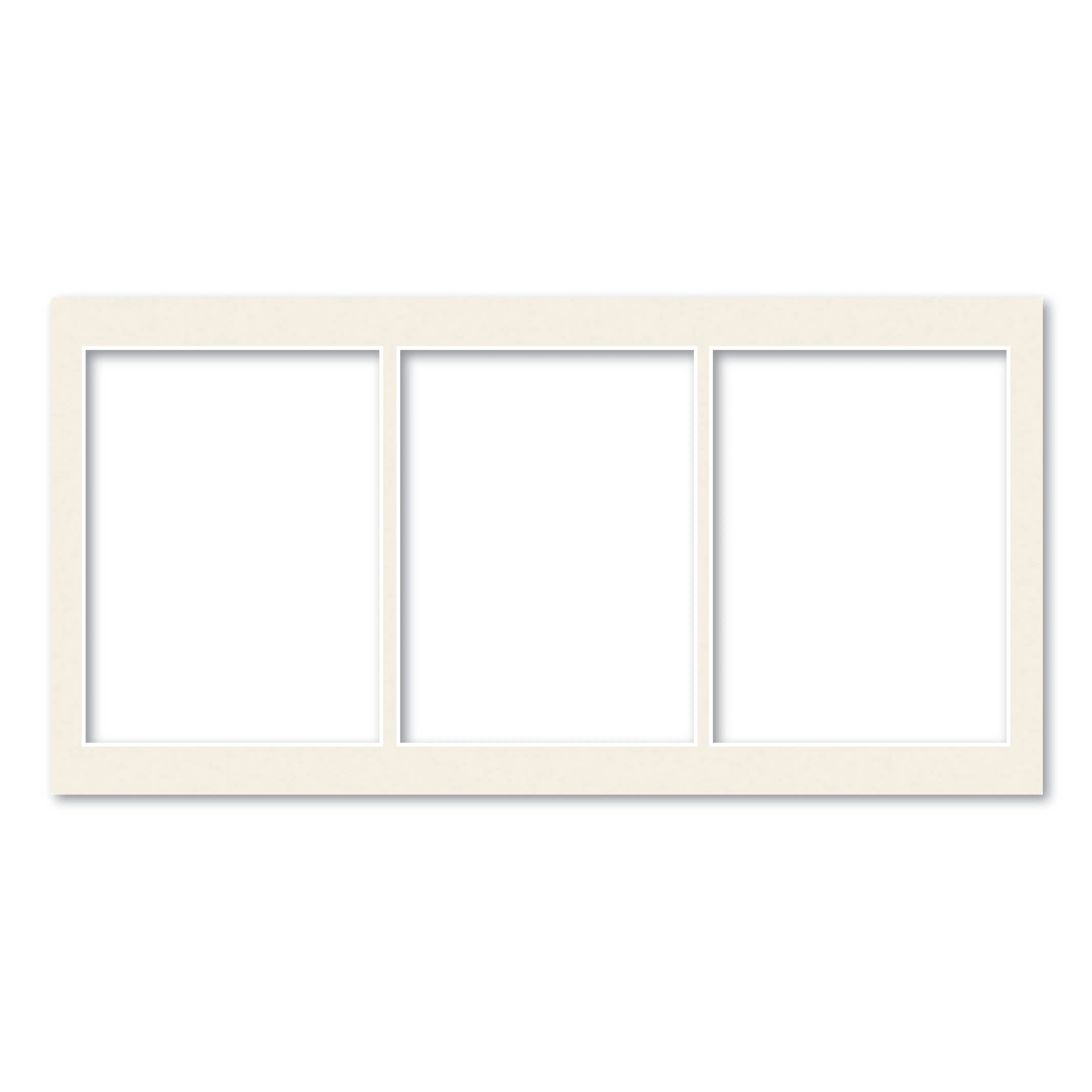 3 Window (6x8in) Collage Photo Mat Board
