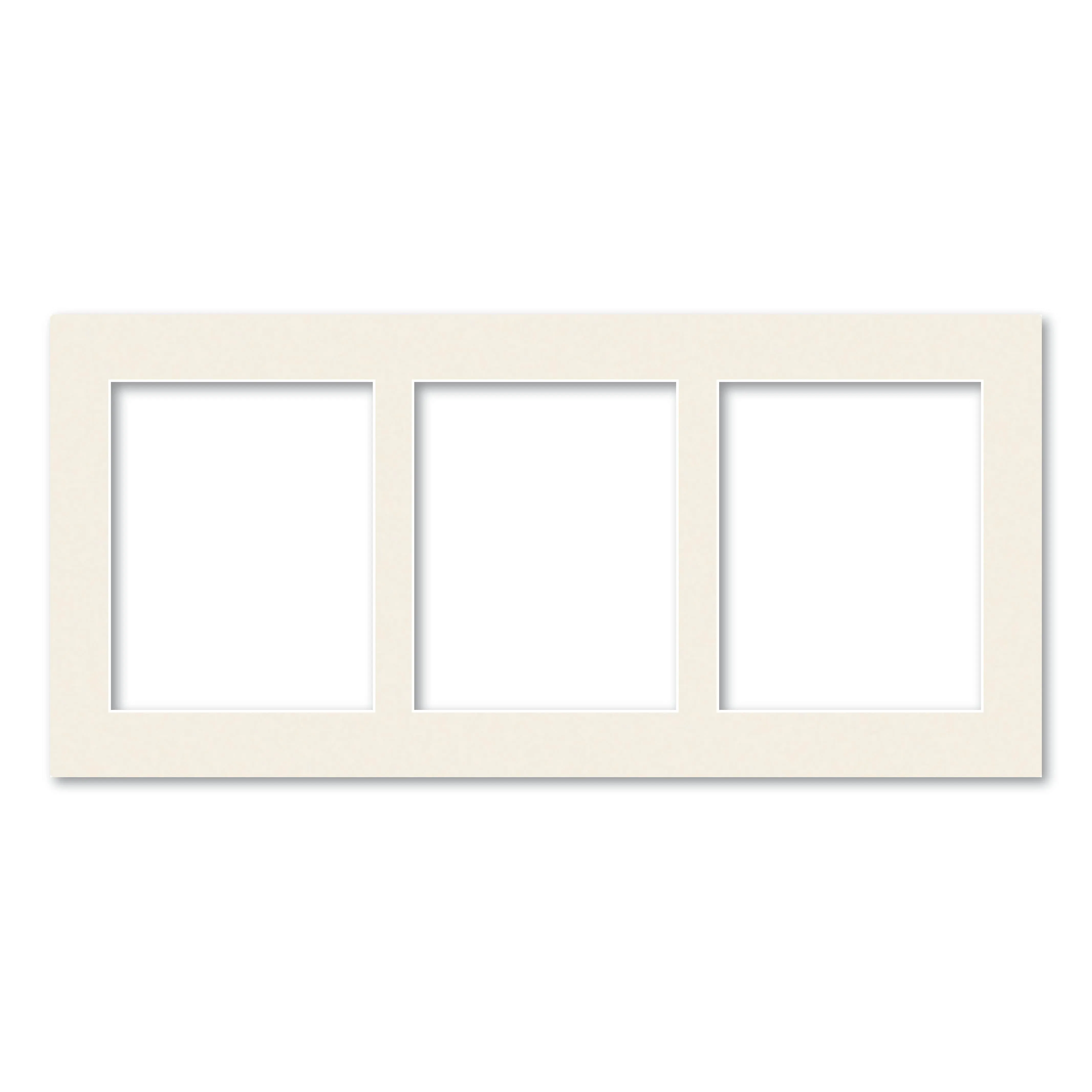 3 Window (8x10in) Collage Photo Mat Board
