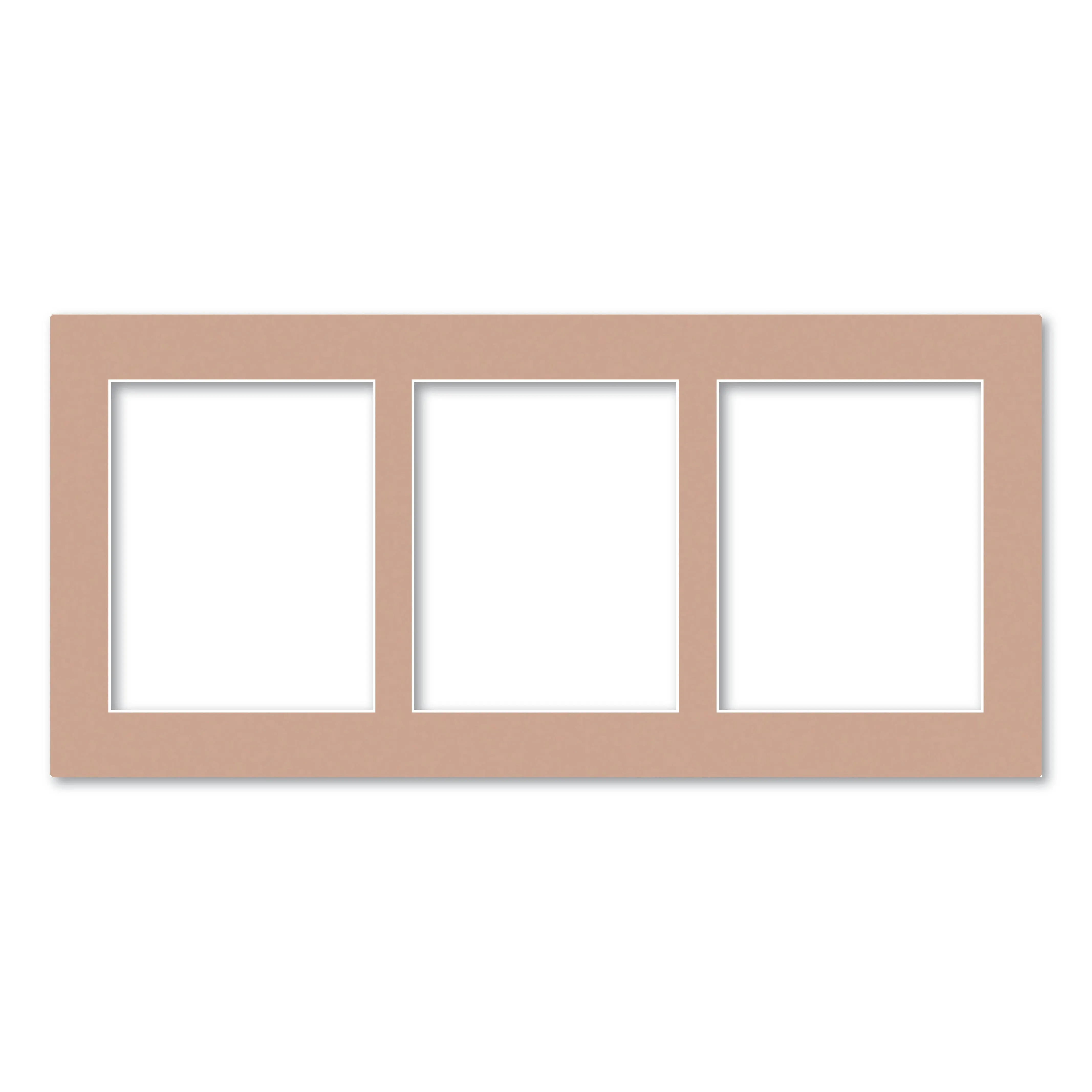 3 Window (8x10in) Collage Photo Mat Board