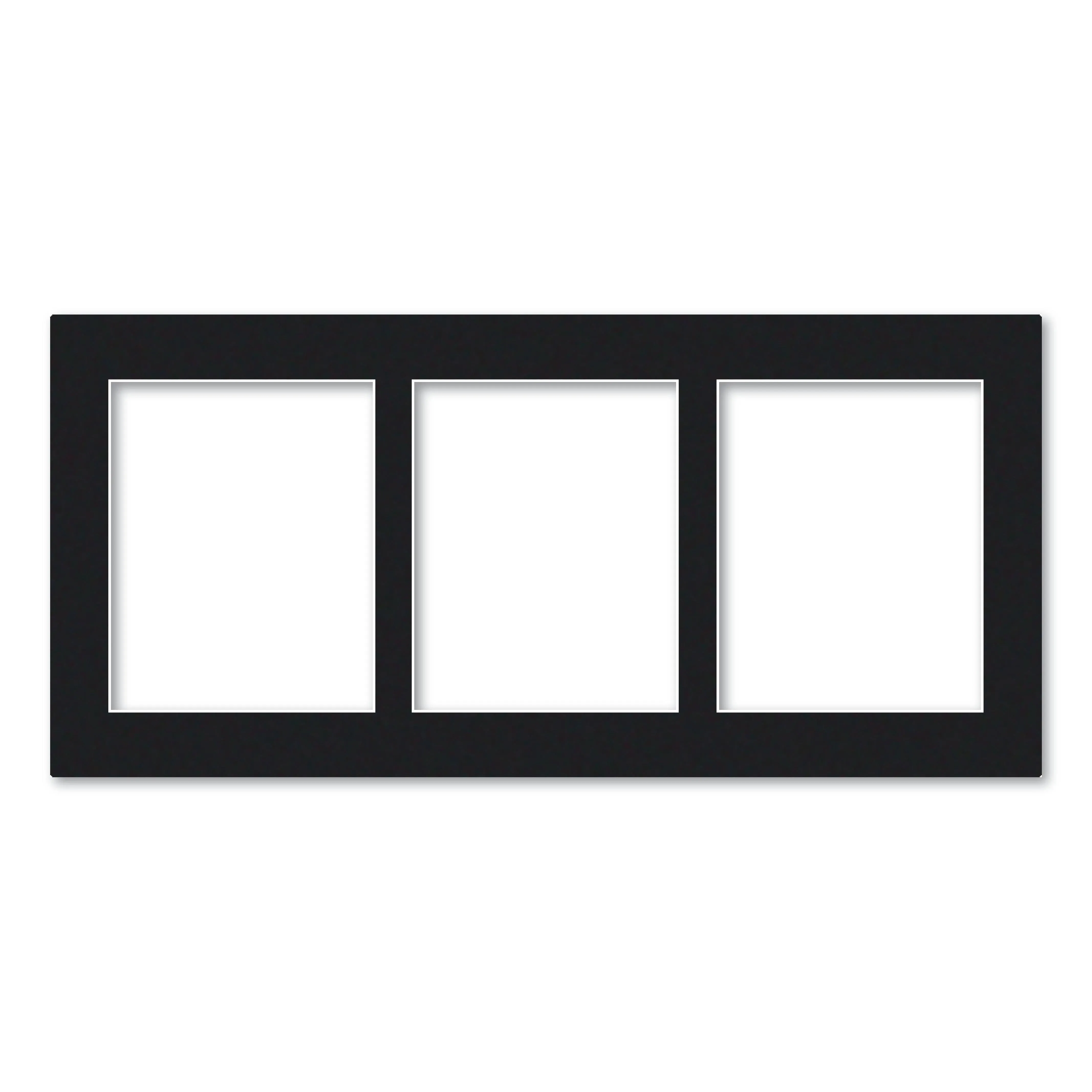 3 Window (8x10in) Collage Photo Mat Board