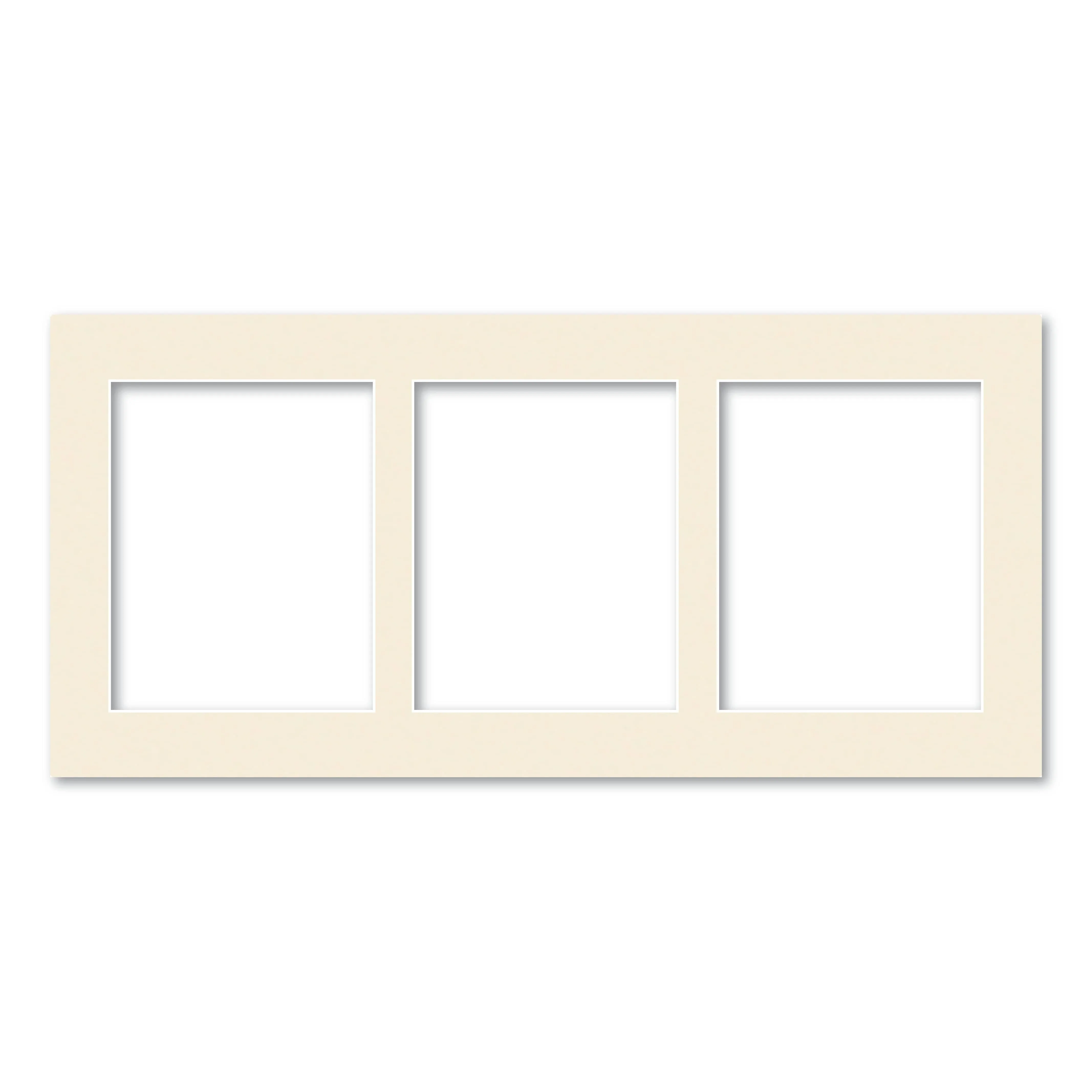 3 Window (8x10in) Collage Photo Mat Board
