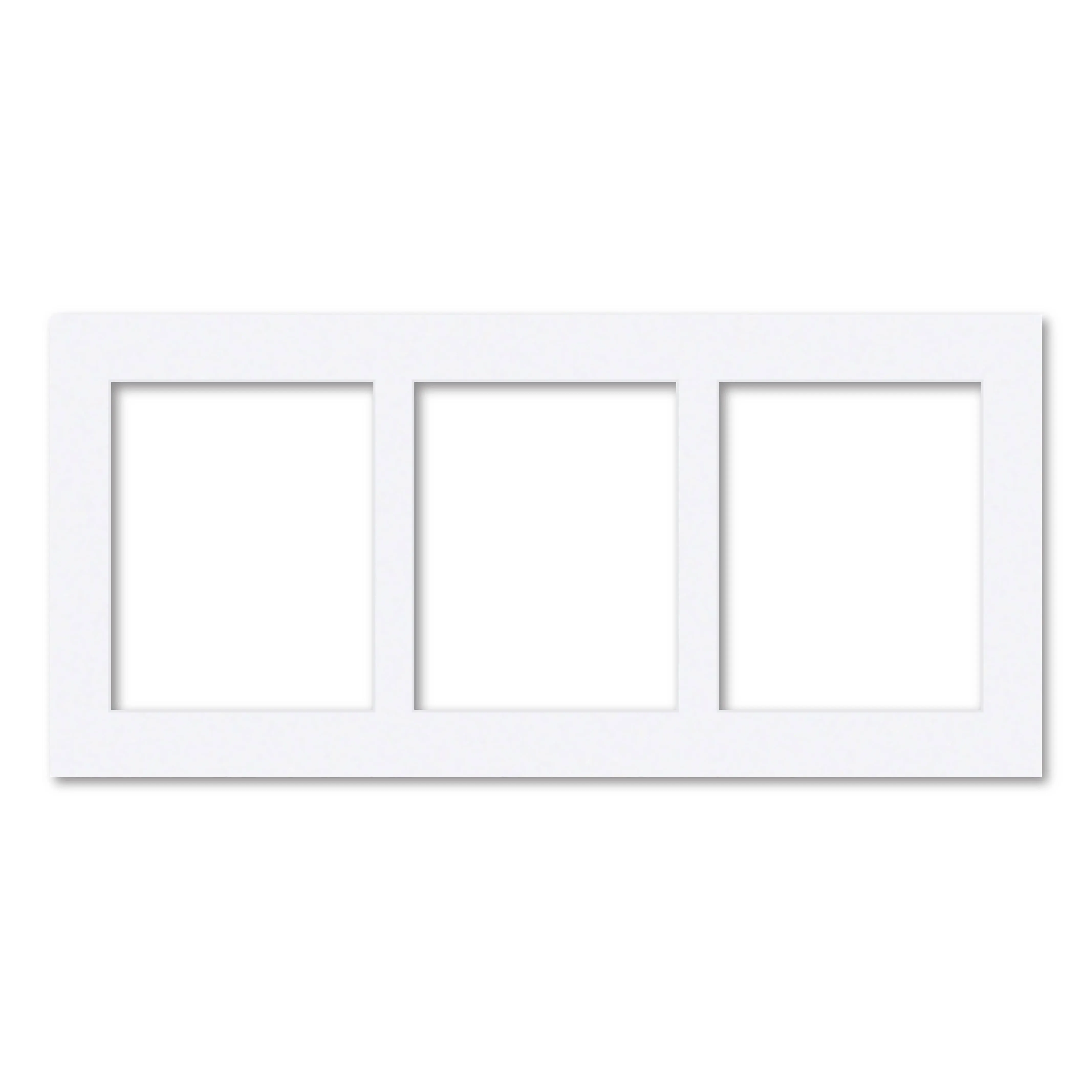 3 Window (8x10in) Collage Photo Mat Board
