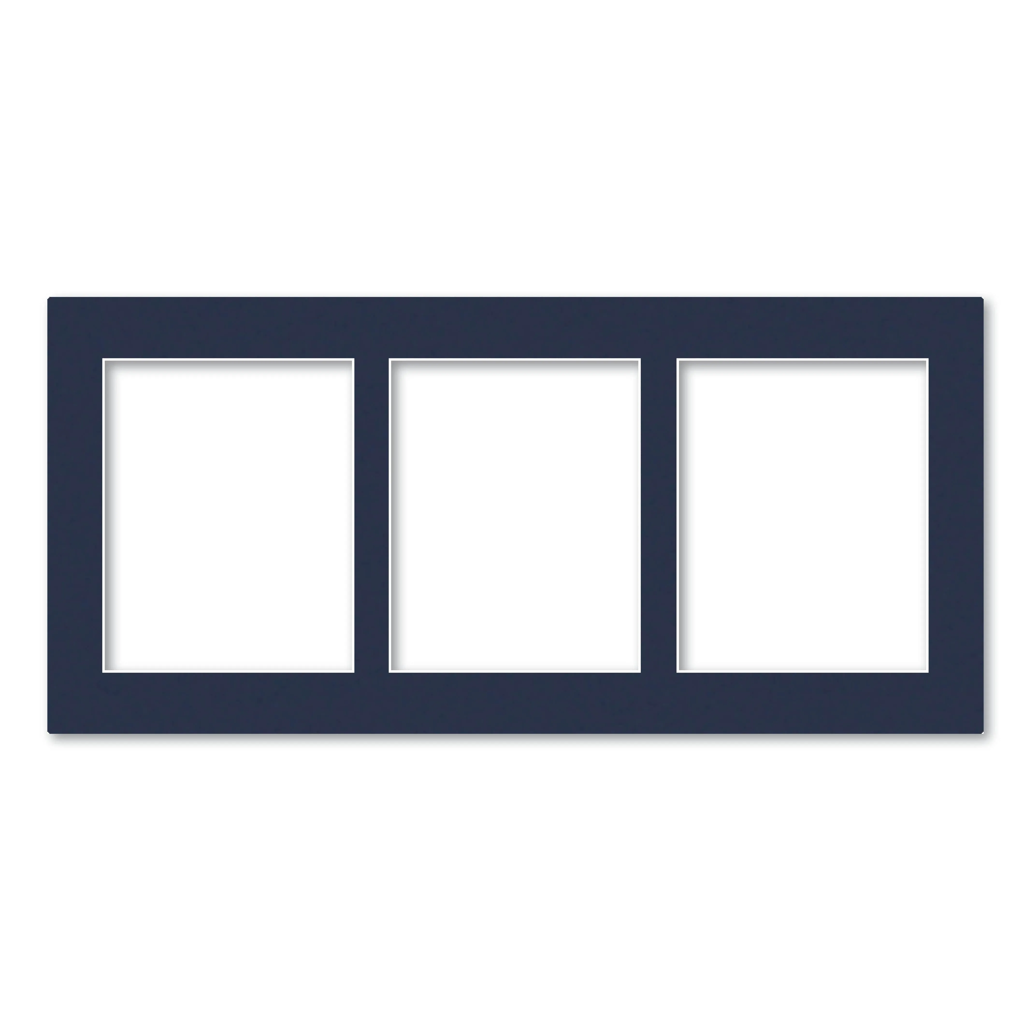 3 Window (8x10in) Collage Photo Mat Board