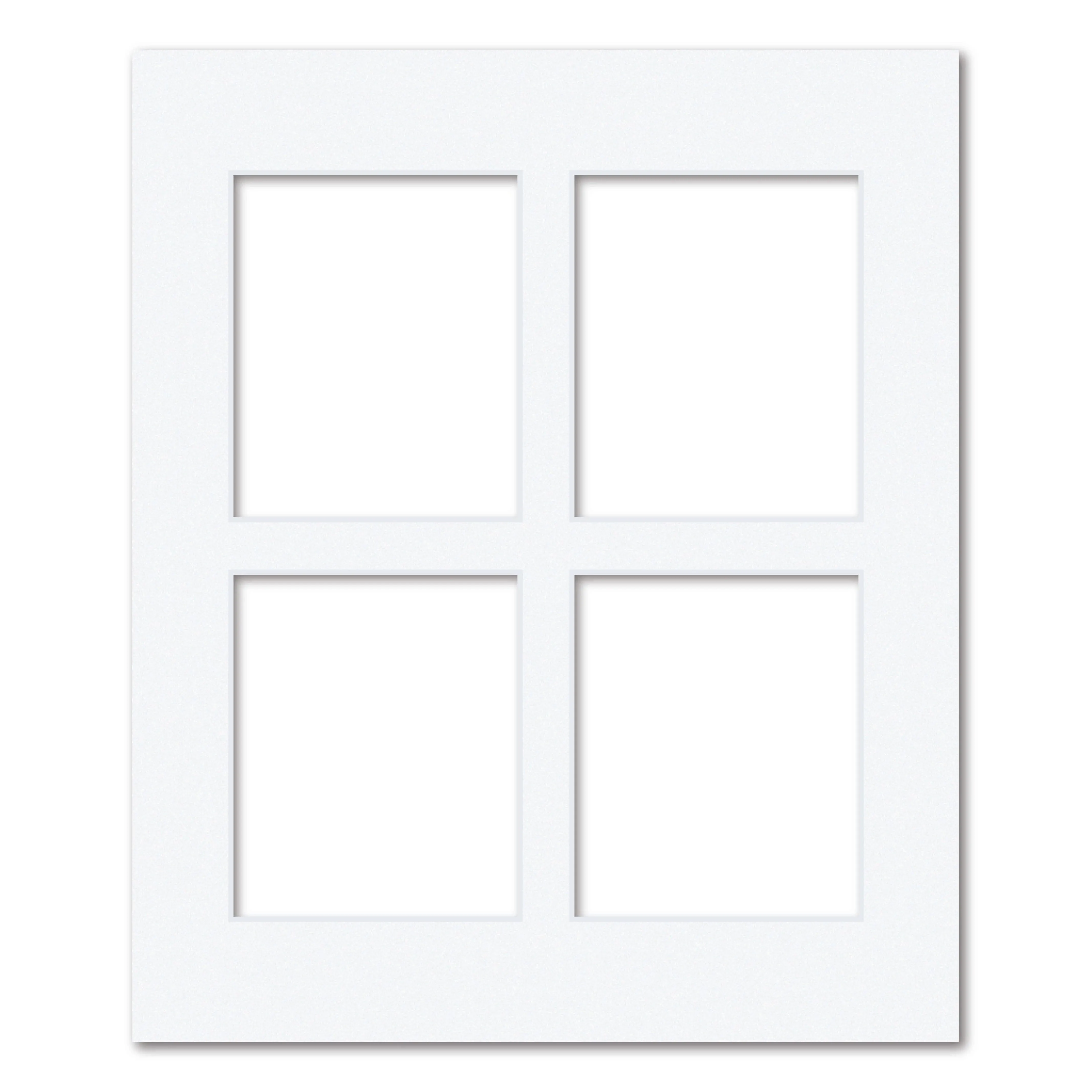 4 Window Polaroid Collage Photo Mat Board