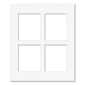 4 Window Polaroid Collage Photo Mat Board